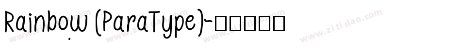 Rainbow (ParaType)字体转换